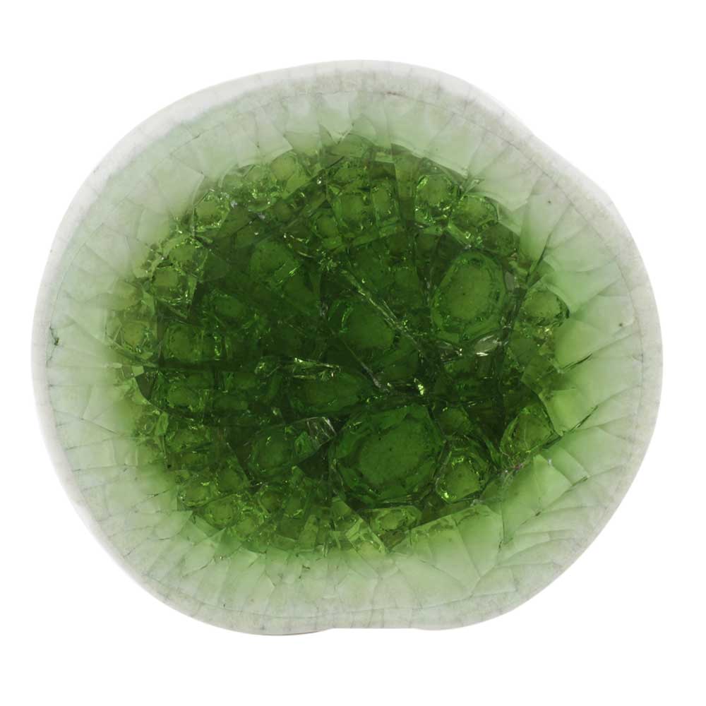 Olive Green Ceramic Dresser Knob